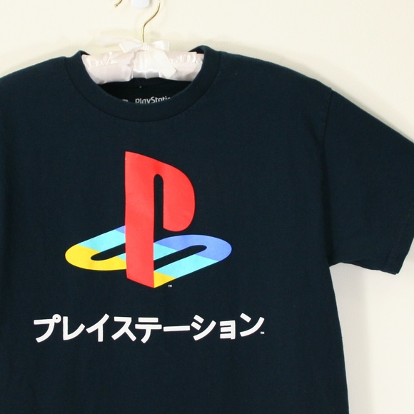 PlayStation Tee with Japanese Kanji Logo - Picture 1 of 7